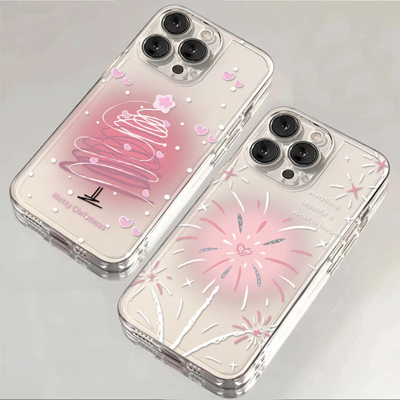 烟花2024新年款14适用苹果iphone手机壳13promax16全包11透明15新