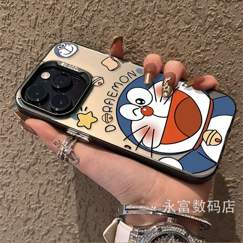 适用苹果15ProMax手机壳新款iphone14叮当猫13高档16哆啦A梦XR女