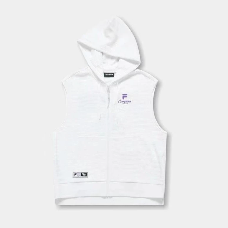 FILA/斐乐潮牌夏季新款男女潮流运动宽松针织透气马甲T11W335502