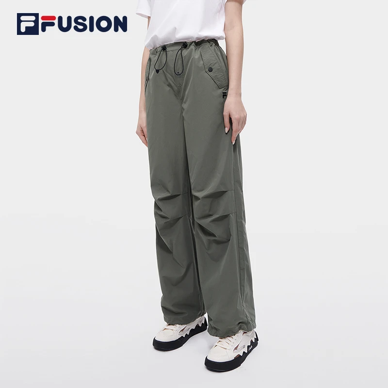 Fila/斐乐运动透气休闲裤女装夏季弹力宽松长裤户外登山裤子徒步