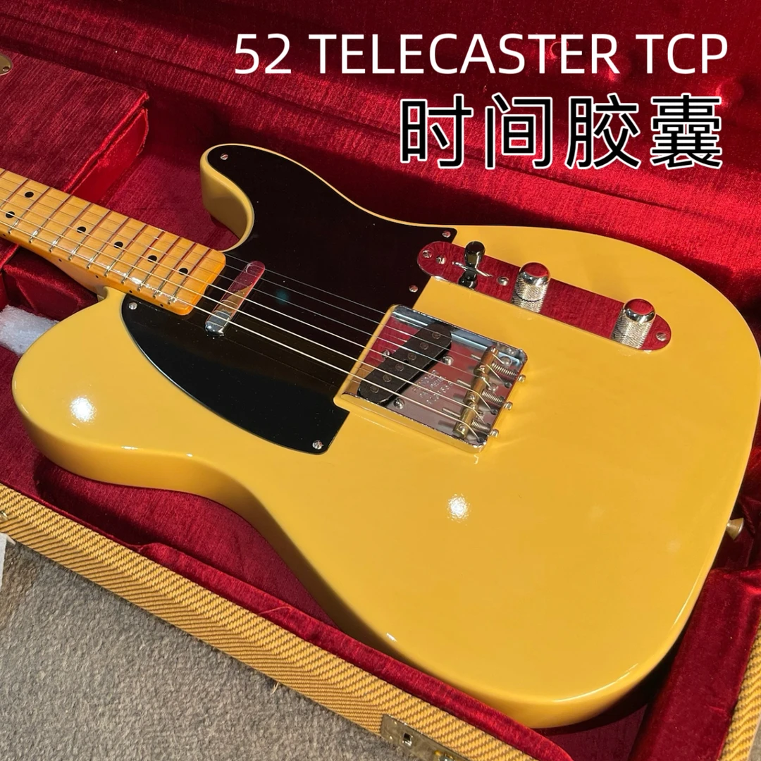 Fender cs52 TELECASTER TCP/Nos/JRN奶油金黄芬达tele电吉他