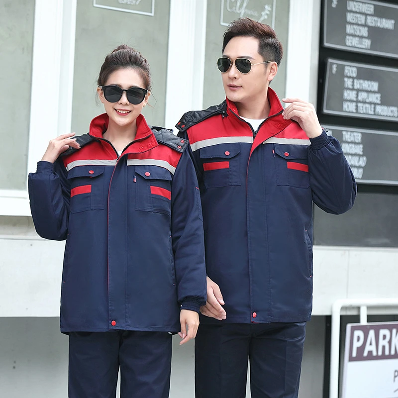冬季工装防寒棉服劳保服加厚保暖耐磨工地冷库建筑工作服定制印字