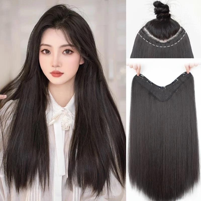 假发片女长发蓬松增发量一片式隐形无痕接发长直发贴片仿真假发片