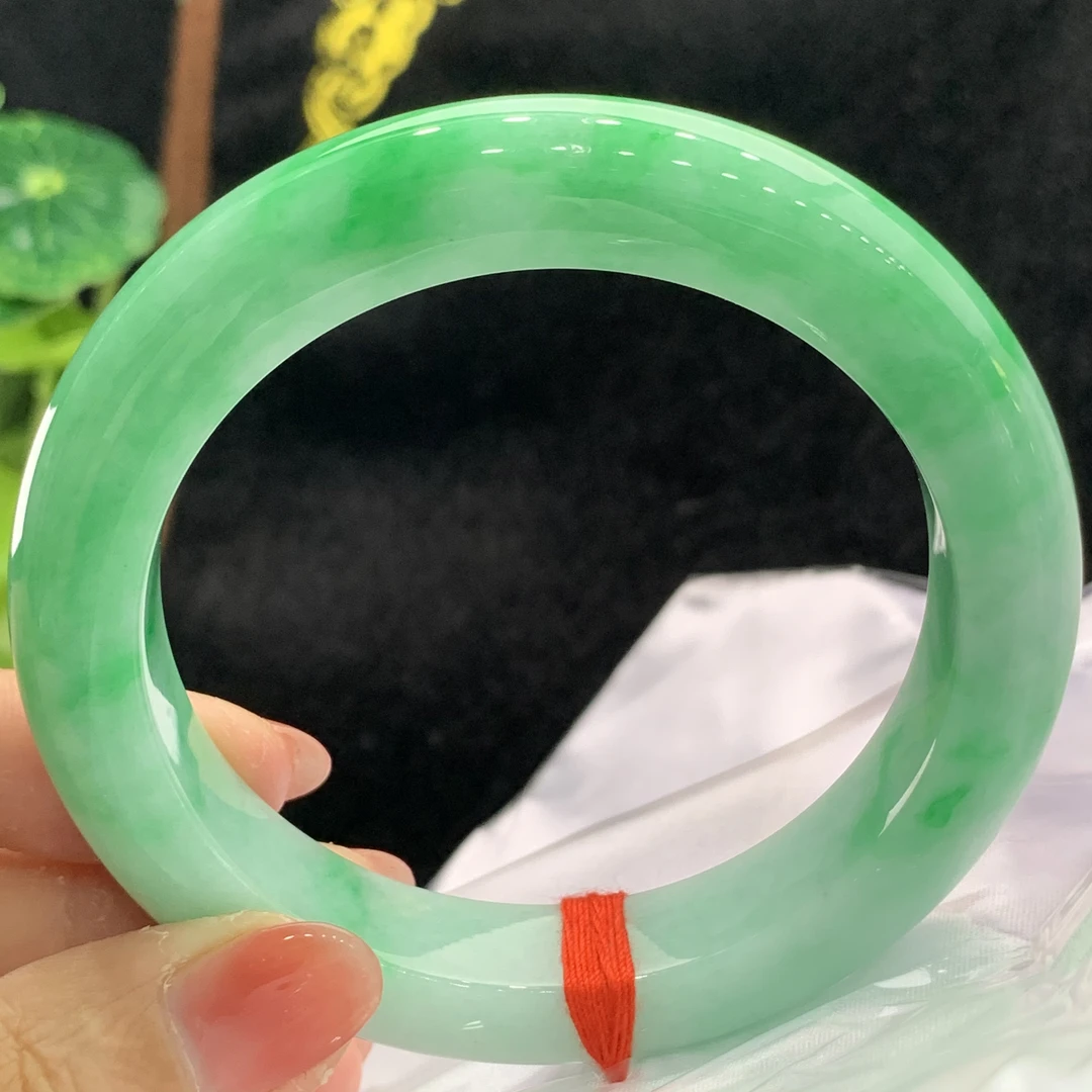 天然A货翡翠59 60正圈手镯
