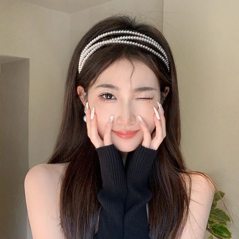 非金属发饰 发箍女超仙法式浪漫网红2025年新款洗脸气质头饰复古