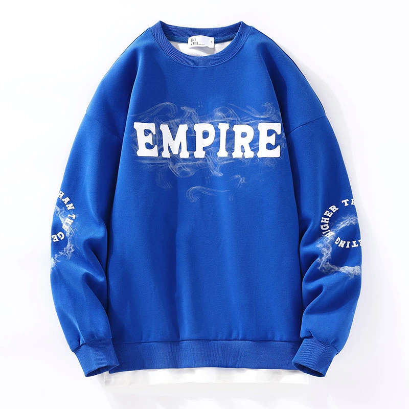 新款长袖卫衣男潮流港风宽松休闲青少年学生圆领时尚卫衣百搭上衣