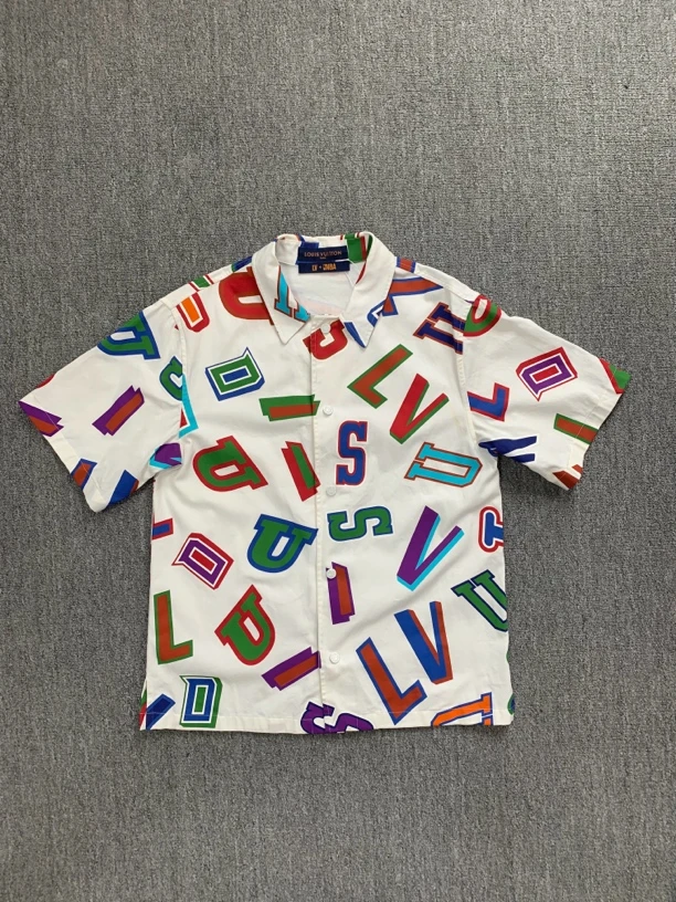 LouisVuitton/路易威登Lv 印花短袖衬衫 0014 s码