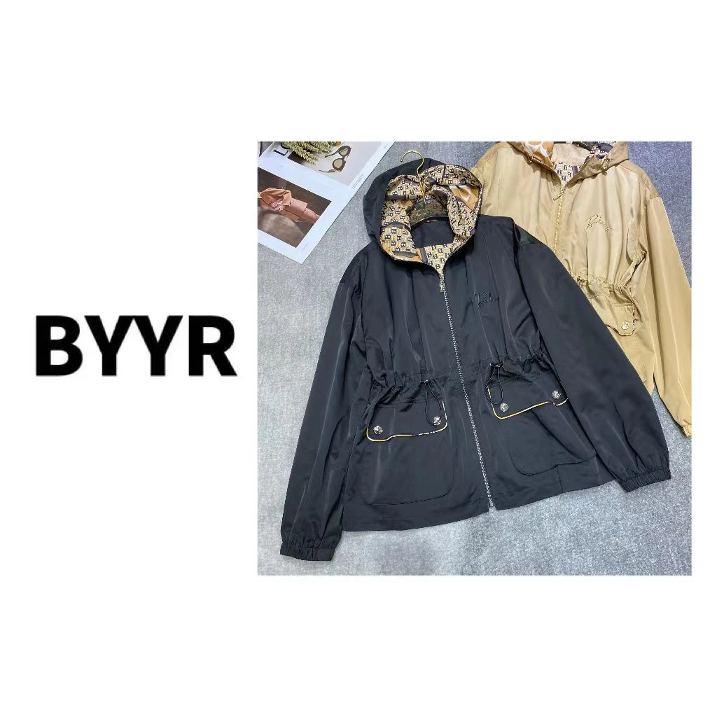 BYYR高定系列早春刺绣风衣外套（深158628）