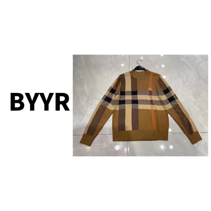 伴月伊人高定款刺绣格纹打底衫（125610）