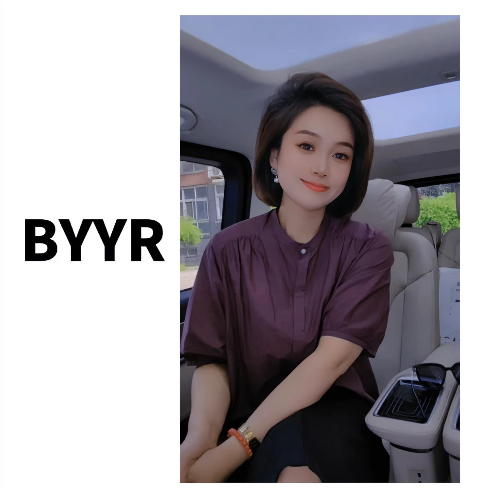 BYYR极简圆领衬衣