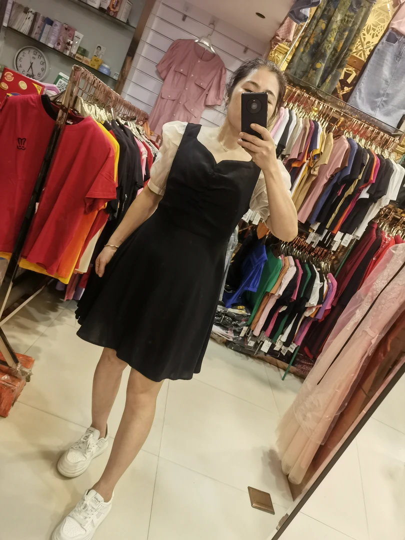 南韩女人味十足连衣裙