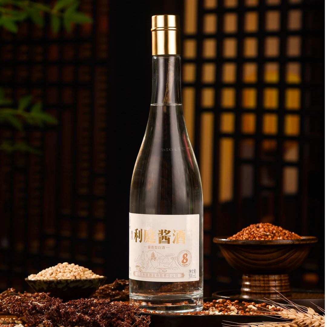 利庭【8号瓶装500ml】酱香白酒53度纯粮酱香型箱装53%Vol