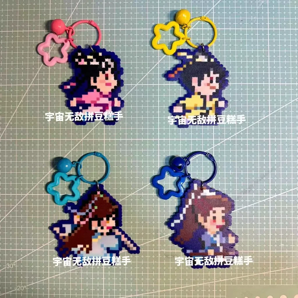 小红书爆款永夜星河凌妙妙慕子期周边可爱马赛克亚克力挂件钥匙Dg