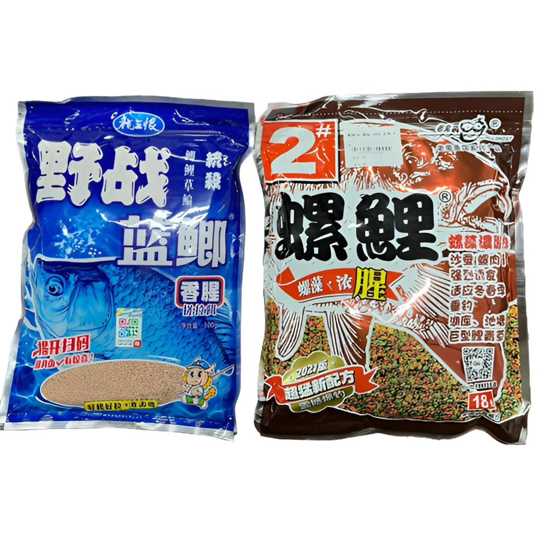 春季鱼饵套餐螺鲤2号野战蓝鲫专用饵料四季通杀鱼饵