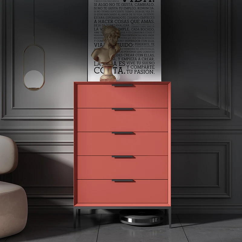 意式极简烤漆五斗柜家用大容量抽屉式六斗橱现代约客厅收纳玄关柜