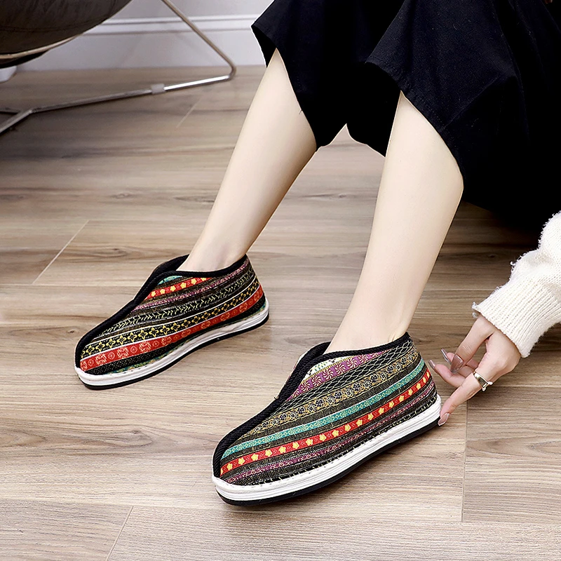 加绒棉花懒人鞋女浅口套脚百搭情侣鞋千层底冬季休闲保暖河蚌棉鞋