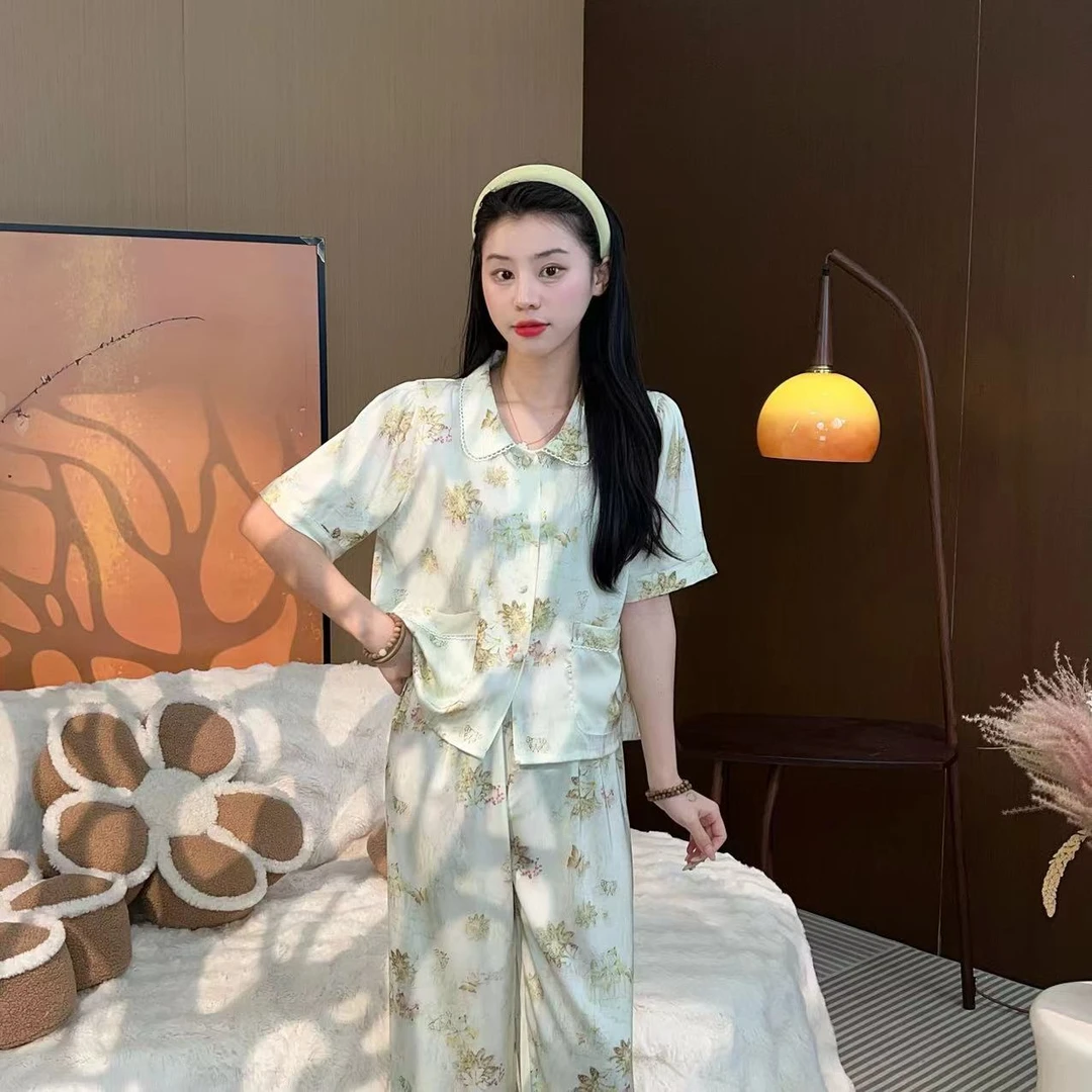 【短袖款-禅意】夏季时尚气质甜美少女新款小众套装家居服s080