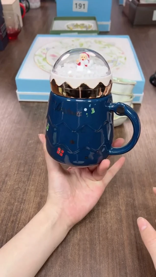 【闪购商品】瓷瓶圣诞蓝