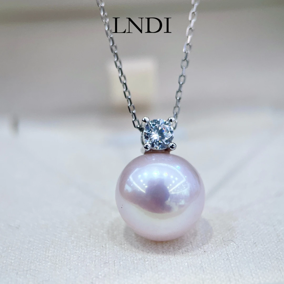 【LNDI】淡水白珠王妃吊坠/珍珠点位11-12MM/配件S925银