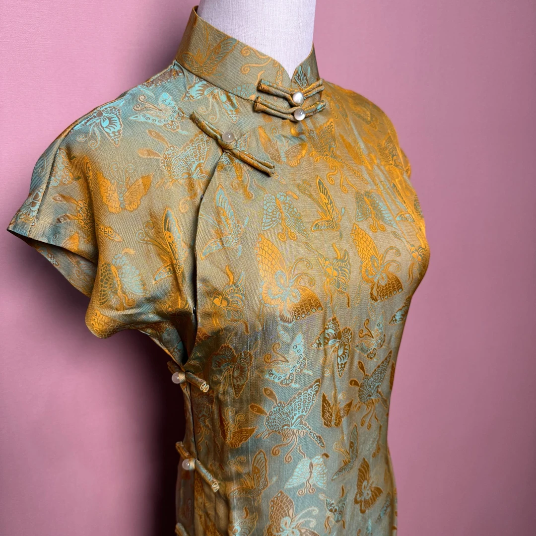 【833】岚越旗袍古法全开襟旗袍气质时尚中国风日常