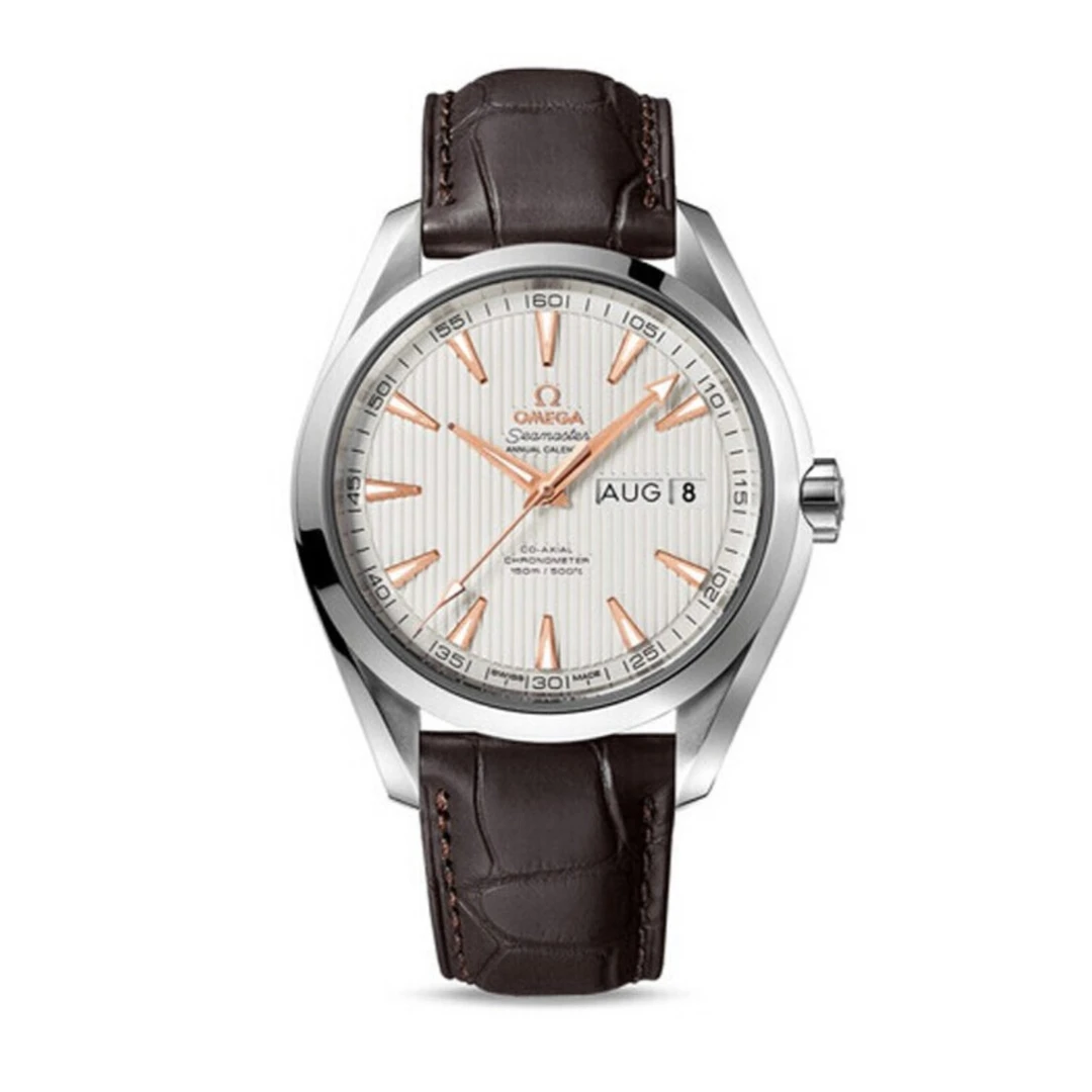 未使用 Omega/欧米茄 海马150年历显示腕表公价62500表径43mm