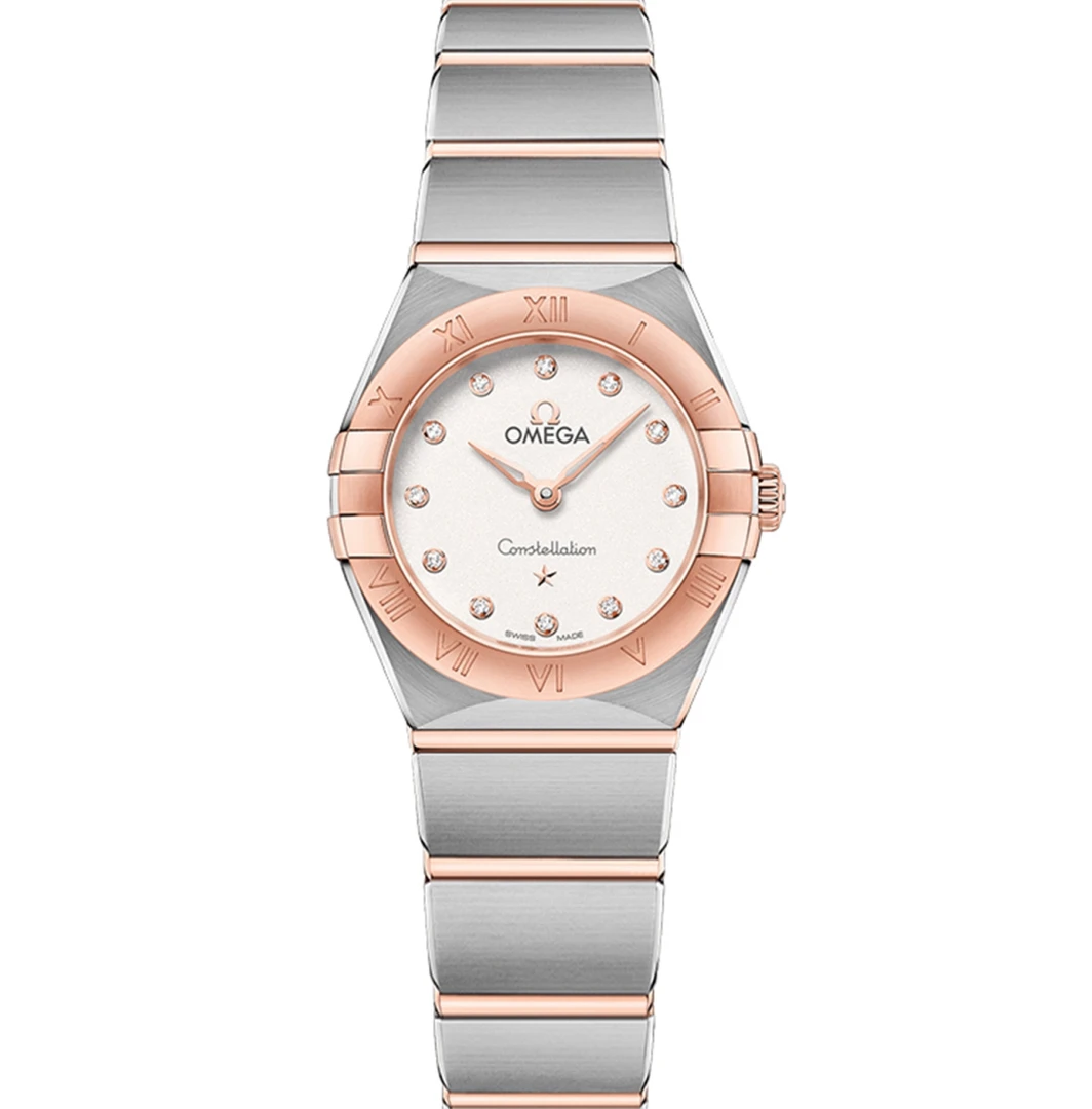 全新未使用 Omega/欧米茄 星座系列女士石英手表优雅女士名表