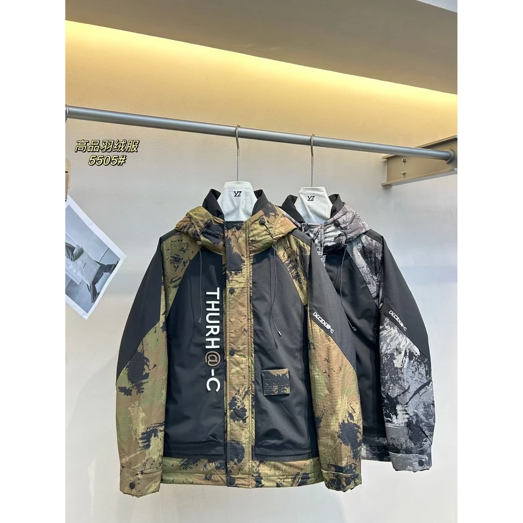 大占推荐 5505-2 潮牌拼色休闲时尚羽羽夹克外套