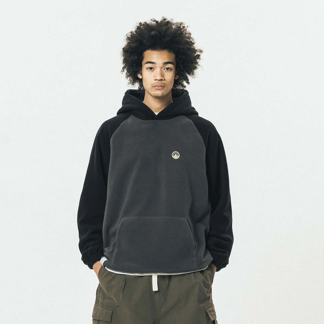 714street摇粒绒连帽卫衣情侣帽衫美式复古上衣秋季男上衣321321