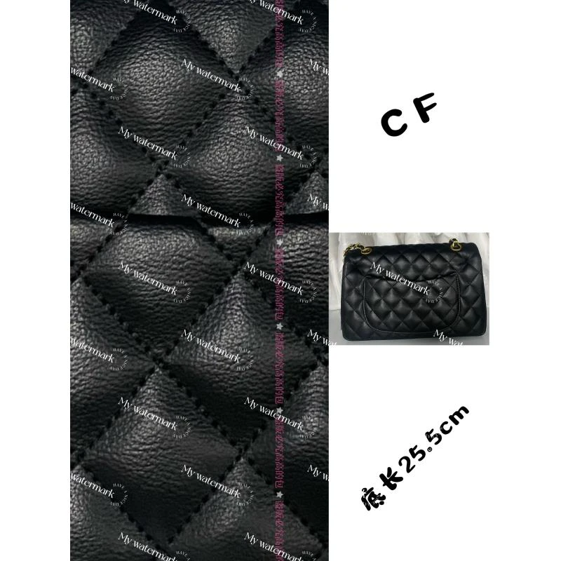 CF 新款时尚轻奢小香菱格绣线链条百搭单肩斜挎女包 JY