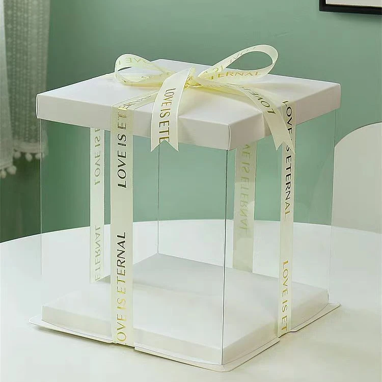 蛋糕盒透明生日创意礼盒包装盒子六一儿童节零食盒单层双层网红