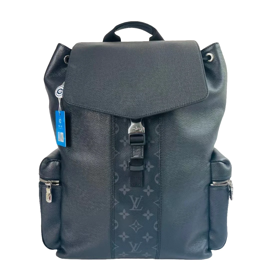 95新 LouisVuitton/路易威登 98新/秀款/黑花outdoor双肩包/766号