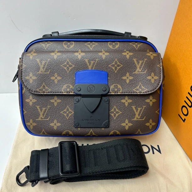 99新 LouisVuitton/路易威登 棕老花A斯洛克斜挎包967