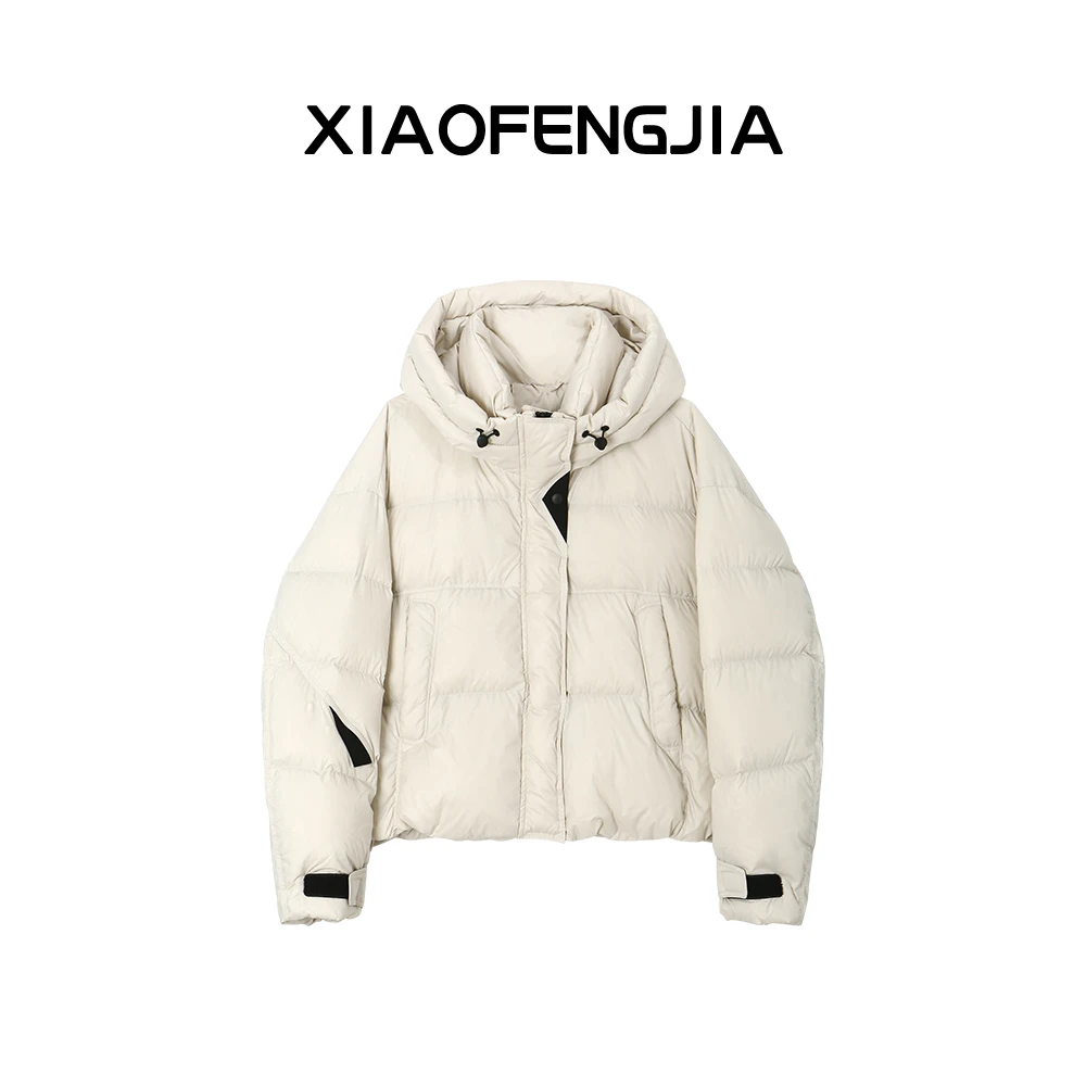 2024冬季新款【四季青小封家轻奢】气质显瘦百搭连帽羽绒服女837