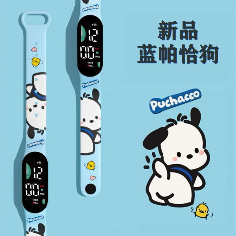 新款卡通电子手表小学生可爱儿童卡通印花LED运动防水手表