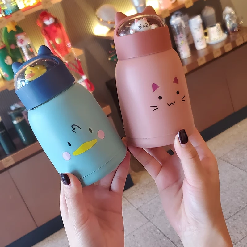 高颜值水杯保温杯创意时尚杯子透明渐变七彩杯便携随手杯男女学生