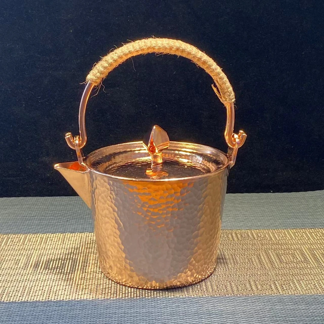 烧水壶 手工铜壶  原色一桶天下紫铜烧水壶 原色手工烧水壶煮茶壶