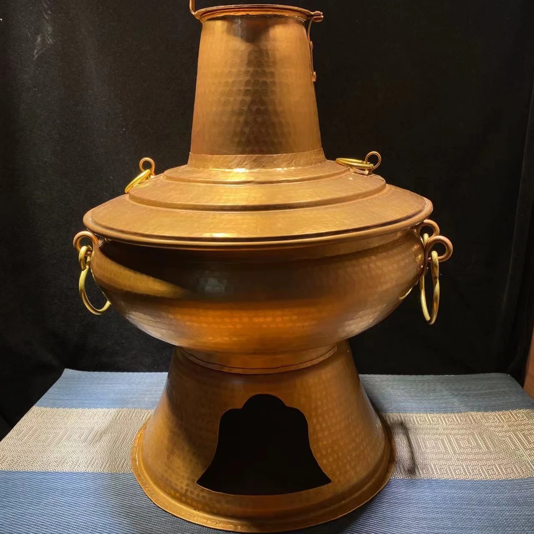 火锅 紫铜火锅 手工铜火锅 32厘米口径铜火锅 纯铜火锅 炭烧火锅