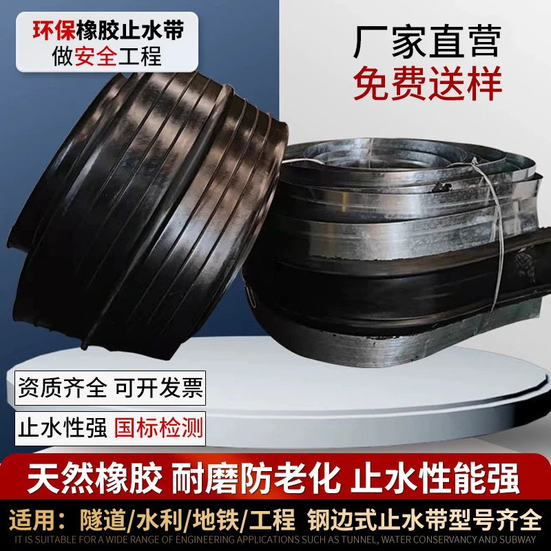 橡胶止水带651652654型中埋背外贴钢边可卸式建筑变形施工后浇带