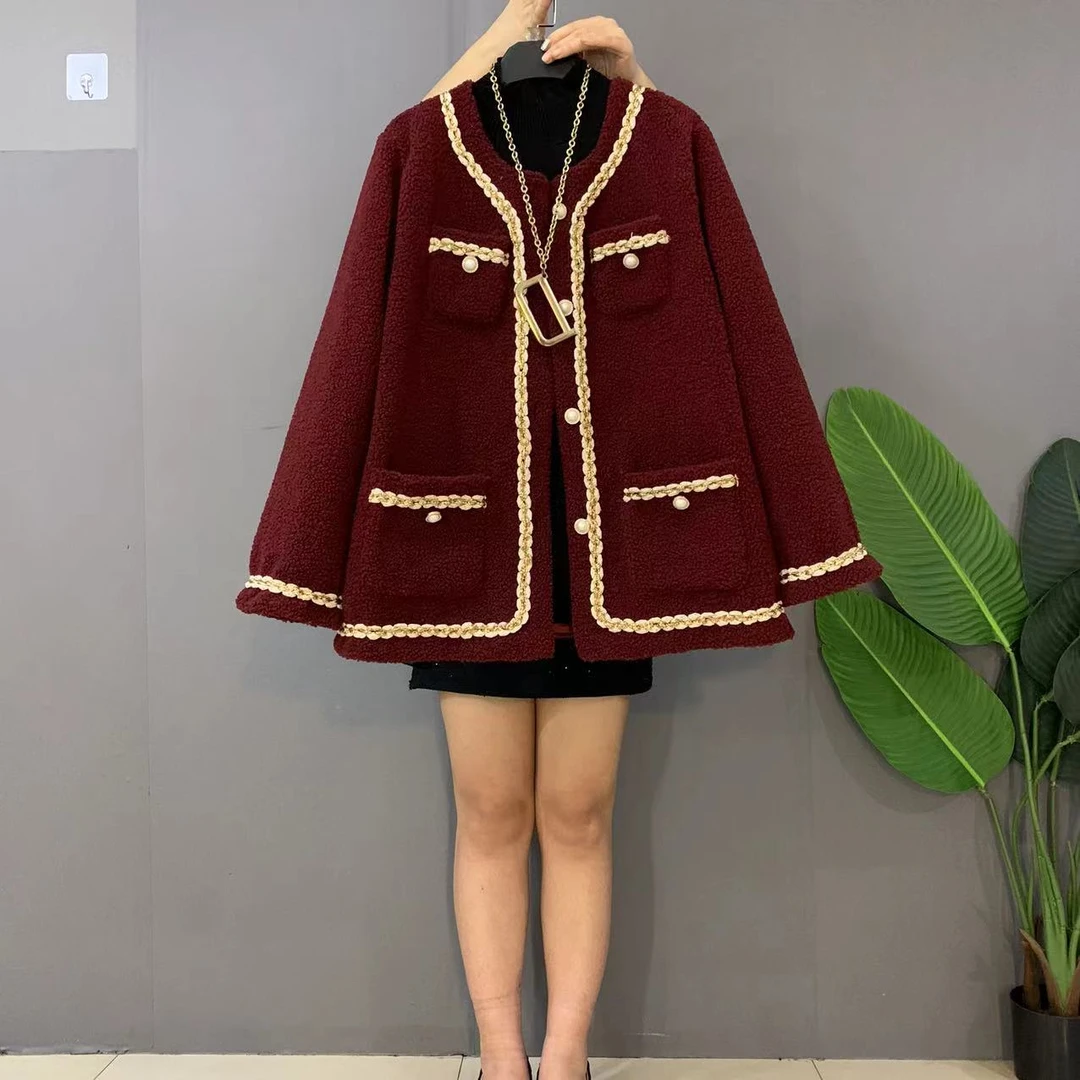 新款大码女装时尚洋气小香风名媛气质百搭外套