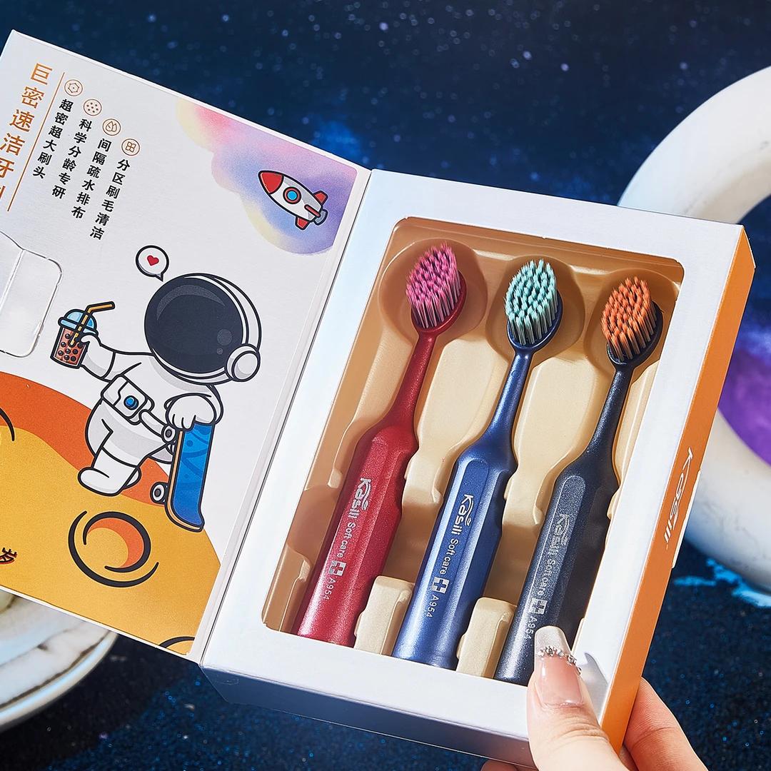 【巨无霸儿童牙刷精美包装】宝宝婴幼儿2岁到12岁软毛大头护龈