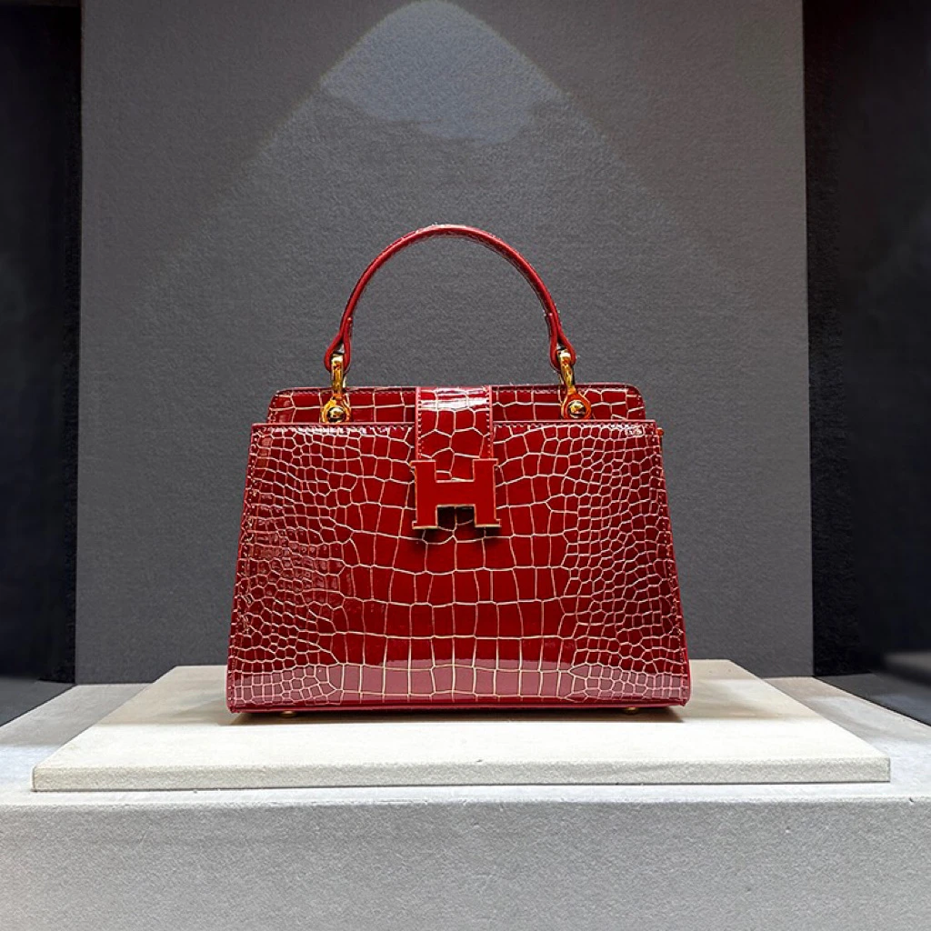 高级感真皮手提包包女2024新款时尚百搭单肩斜挎包