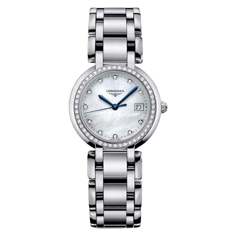 99新 Longines/浪琴 心月112/全套/贝母满钻/表径30mm/公价25500
