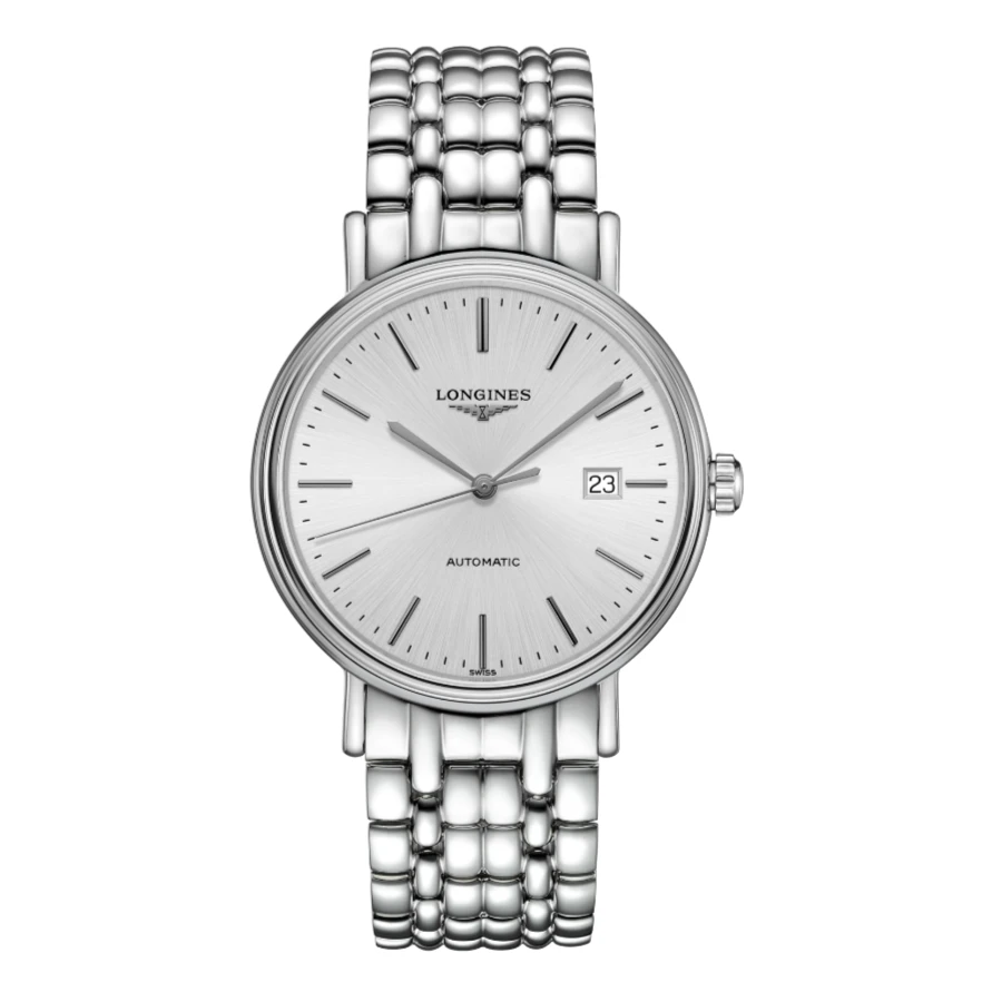 99新 Longines/浪琴 瑰丽921/全套/灰盘条丁/表径38.5mm/男士腕表