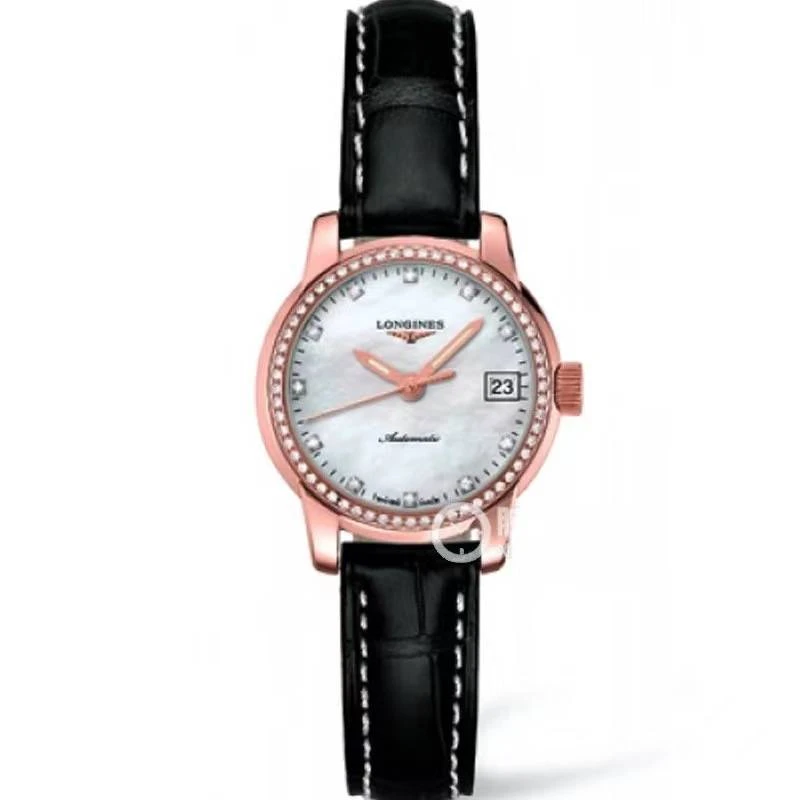 99新 Longines/浪琴 索伊米亚263/全套K金钻/表径26/公价45100