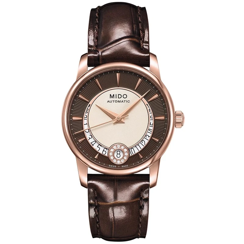 99新 Mido/美度 贝仑赛丽/24年全套/镀金皮带/表径33mm/公价7600
