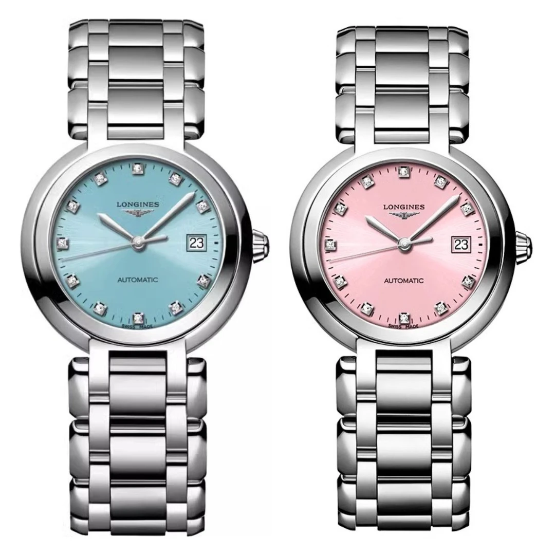 99新 Longines/浪琴 心月113/全套盒卡/钻刻/表径30mm//公价16800
