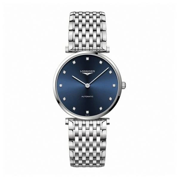 99新 Longines/浪琴 嘉岚908/蓝钻/全套盒卡/表径36/公价16400
