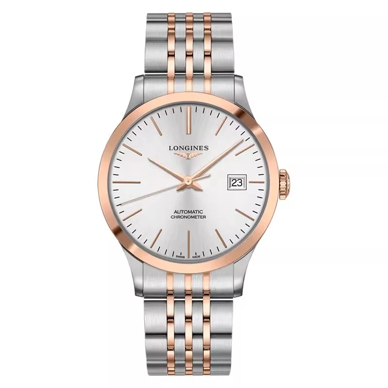 99新 Longines/浪琴 开创者820/全套/玫瑰金/表径38.5/
