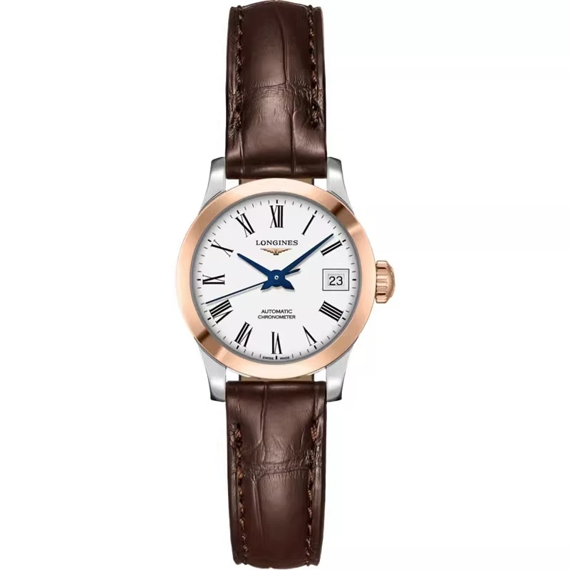 99新 Longines/浪琴 开创者320/全套玫瑰金罗马/表径26/公价19400