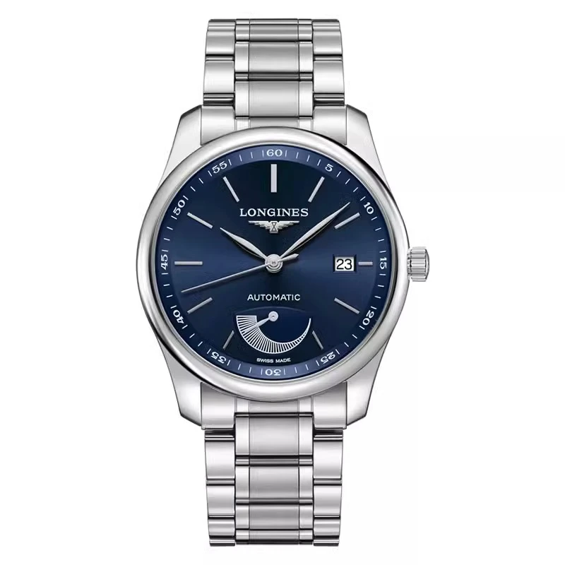 99新 Longines/浪琴 名匠908/全套/蓝盘条丁/表径40mm/公价21300